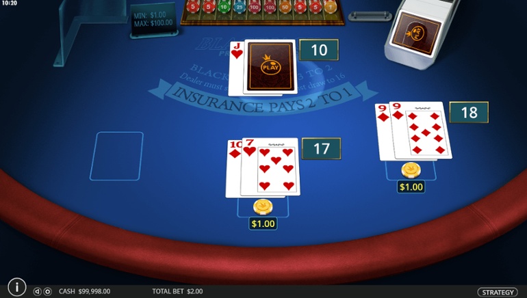 Multihand Blackjack from Pragmatic Play
